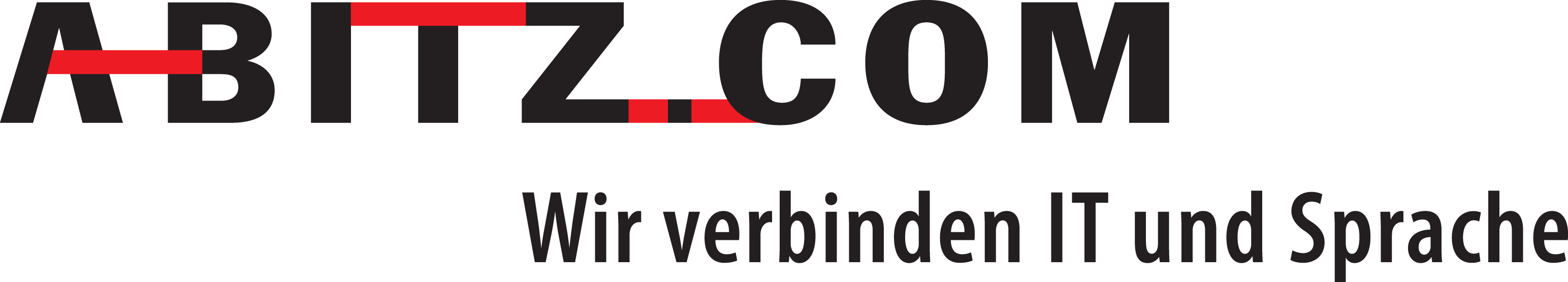 Logo mit Claim: Wir verbinden IT und Sprache